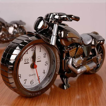 Motorcycle Alarm Clock Watch Shape Creative Retro Gifts