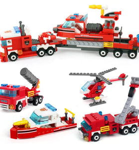 Fire fighter Building Blocks in1 City