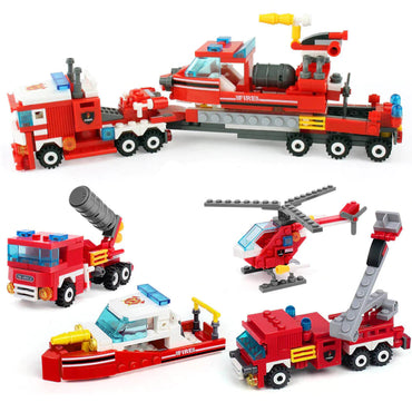 Fire fighter Building Blocks in1 City