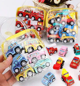 6Pcs/set Mini Toy Cars Pull Back Car Play