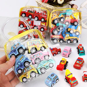 6Pcs/set Mini Toy Cars Pull Back Car Play