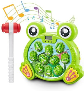 Funny Whack A Frog Game Interactive Toy with Soft Hammers