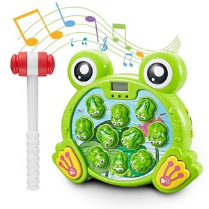 Funny Whack A Frog Game Interactive Toy with Soft Hammers