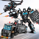 Building Blocks Robot City Police Toys
