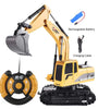 RC Excavator Toy Remote Control Engineering Car With Light For Boys